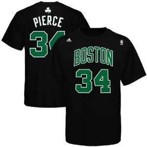   Celtics #34 Paul Pierce Black Net Player T shirt: Sports & Outdoors