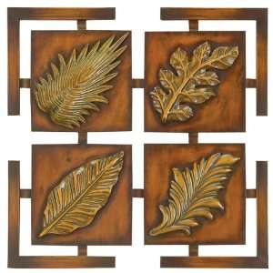    Palm Tree Leaf Design Metal Wall Art Hanging: Home & Kitchen