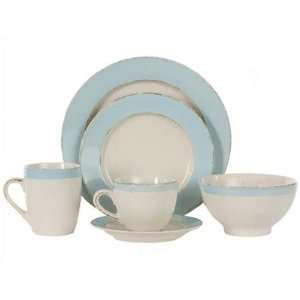   Freddo Toscana 8.5 Blue Appetizer Plates (Set of 4): Kitchen & Dining