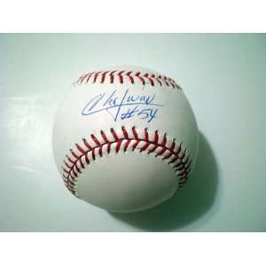 Aroldis Chapman Autographed/Hand Signed Baseball:  Sports 