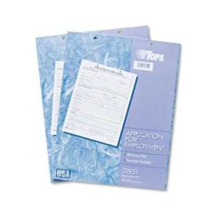  Employee Application   8 1/2 x 11, Two 50 Form Pads/Pack 