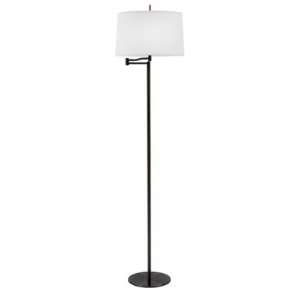  Swing Arm Floor Lamp in Black: Home Improvement