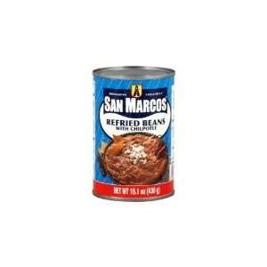 San Marcos Refried Black Beans 16 oz  Grocery & Gourmet 