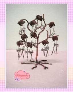 10 pairs~20 Holes Copper Metal Tree Earring Holder~Stand~Jewelry Tree 