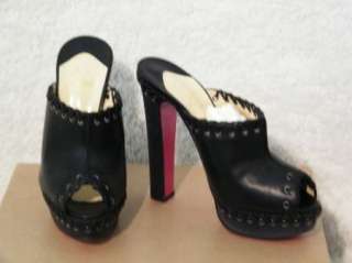 CHRISTIAN LOUBOUTIN SHOES SABLINA heels 36.5 BLACK  