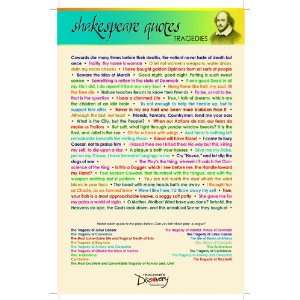  Shakespeare Quotes Poster   Tragedies