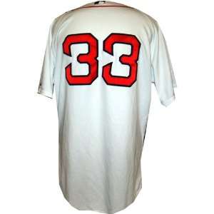   Sox End of Season Game Used Home White Jersey (48): Sports & Outdoors