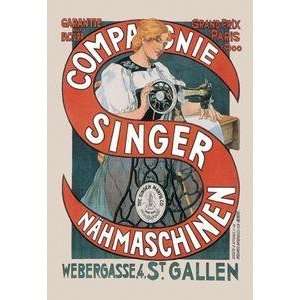 Vintage Art Compagnie Singer Nahmaschinen   01803 8 