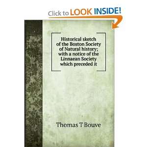   of the Linnaean Society which preceded it Thomas T Bouve Books