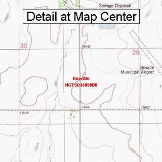  USGS Topographic Quadrangle Map   Bowdle, South Dakota 