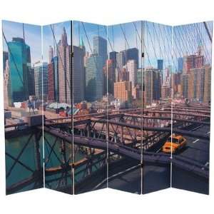    6 ft. Tall Double Sided NY Taxi Room Divider