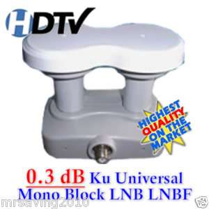 New 0.3 dB Ku Universal Mono Block LNB LNBF for FTA  