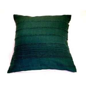  Forest Green Tarana 100% Cotton Handloomed Cushion Covers 