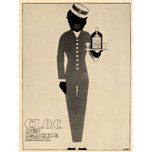  1926 Sven Brasch Danish C.L.O.C. Liqueur Poster Print 