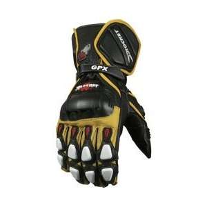  Joe Rocket Leather Gloves GPX 2.0 Glove Black/Yellow/White 