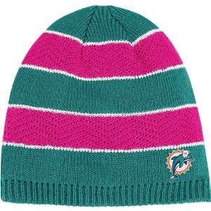 Reebok Miami Dolphins Womens Breast Cancer Awareness Knit Hat 