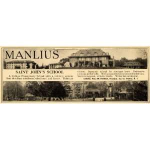  1924 Ad Manlius St John School Boy Athletic Preparatory 