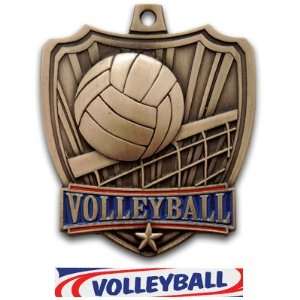 Awards 2.5 Shield Custom Volleyball Medals BRONZE MEDAL/DELUXE Custom 