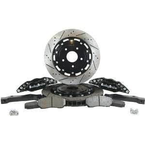   Slotted Finish Front Big Brake Kit with Black Calipers for BMW E36 M3