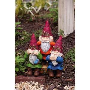    See, Hear, Speak No Evil, Gnome Statuary: Patio, Lawn & Garden