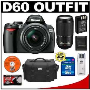  Nikon D60 Digital SLR Camera with 18 55mm AF S VR + Nikon 70 