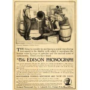  Phonograph Edison Perkins Corner Broadway Vaudeville New Jersey 