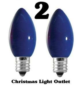 C9 Blue In/Outdoor Xmas Light Glass Bulbs Ceramic  