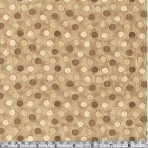   Classic Collection Dot Tan Fabric By The Yard: Arts, Crafts & Sewing