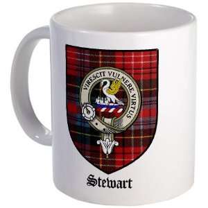  Stewart Clan Crest Tartan Scottish Mug by  