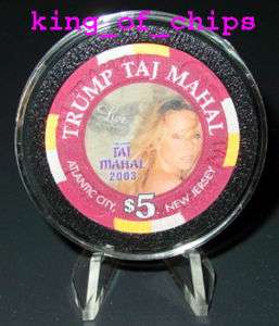 Casino Chips $5 Mariah Carey Taj Mahal Concert chip  