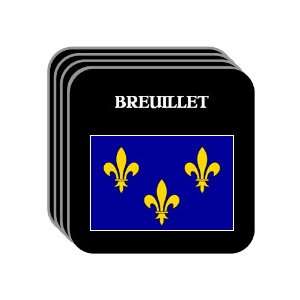 Ile de France   BREUILLET Set of 4 Mini Mousepad 