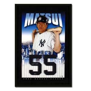  Hideki Matsui Signed Number Collage Framed: Sports 
