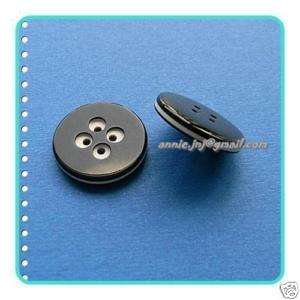 12 Coat Jacket Sweater Sewing Button 25mm 1 Black L187  