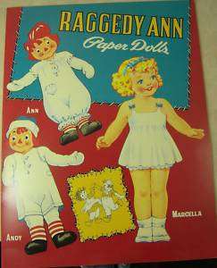   ANN ANDY MARCELLA REPRO PAPER DOLLS UNCUT 1995 PAPER DOLL BOOK  
