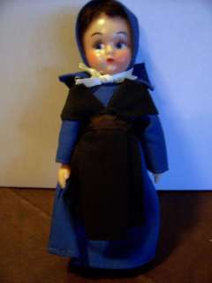Amish Doll Collectible Lancaster black apron vintage  