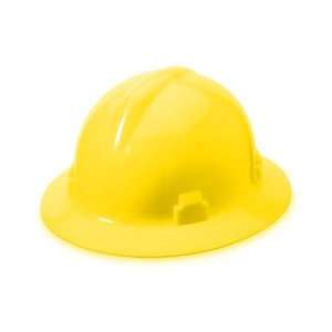  Willson Full Brim Hard Hat w/ Ratchet Suspension, Yellow 