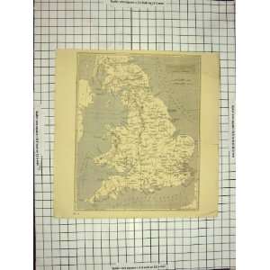  ANTIQUE MAP c1790 c1900 ENGLAND WALES BRITANNIA ANTIQUA 