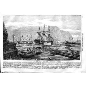   1863 CANADIAN LUMBER TRADE TIMBER COVES QUEBEC CANADA