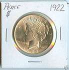 One Dollar Peace Silver Dollars 1922 S Nice Coin  