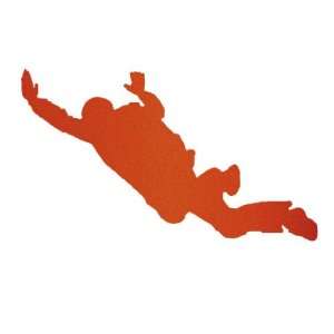  Skydiving FF Freefall Belly Decal Sticker   Orange 
