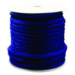 Rope King SBP 58140B Solid Braided Poly Rope   Blue   5/8 inch x 140 