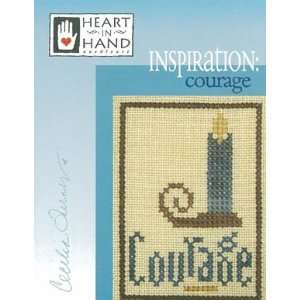    Inspiration Courage   Cross Stitch Pattern Arts, Crafts & Sewing