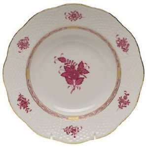  Herend Chinese Bouquet Raspberry Rim Soup 9.5D: Kitchen 