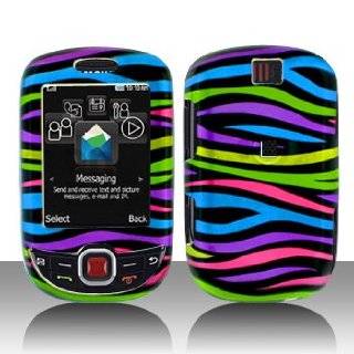   Samsung T359 Smiley Accessory   Rainbow Zebra Designer Hard Case Cover