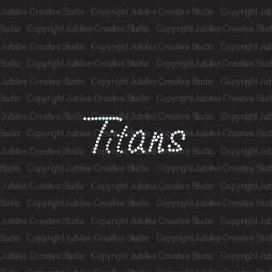  Titans Iron On Rhinestone Crystal T shirt Transfer Arts 