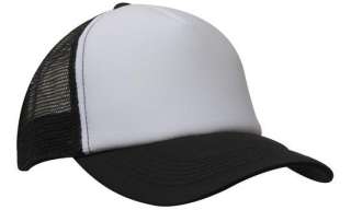   Blank Plain Mesh Trucker Cap Hat   Black , Navy, White etc.  