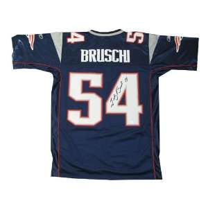  Autographed Tedy Bruschi Patriots Repthentic Jersey 
