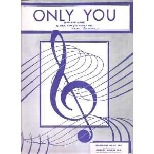    Sheet Music Only You Buck Ram and Ande Ram 167 