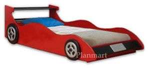 Childrens Racing Car For Boy Or Girl Twin Bed Plans  