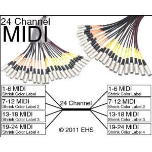  Mogami 2936 24 Channel MIDI snake Electronics